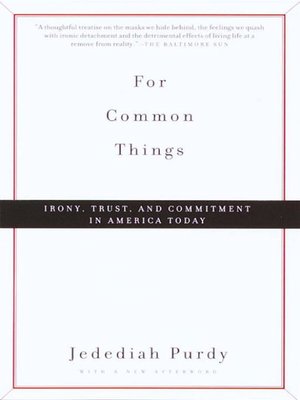 cover image of For Common Things